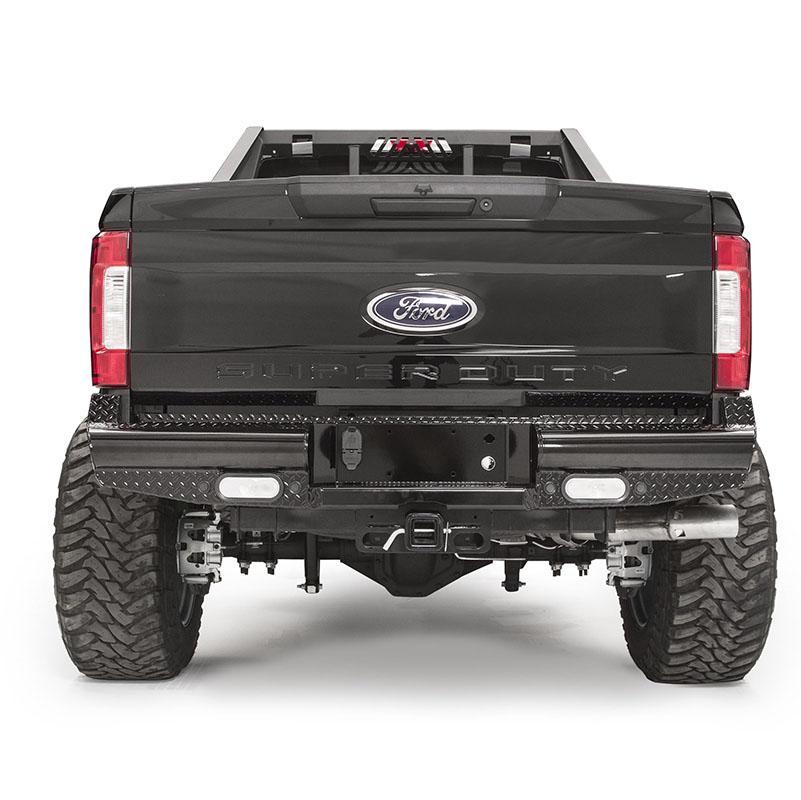 99-22 Ford F250/350 Black Series Rear Bumper Fab Fours display