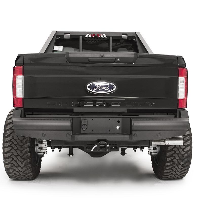 99-22 Ford F250/350 Elite Black Steel Series Rear Bumper Fab Fours display