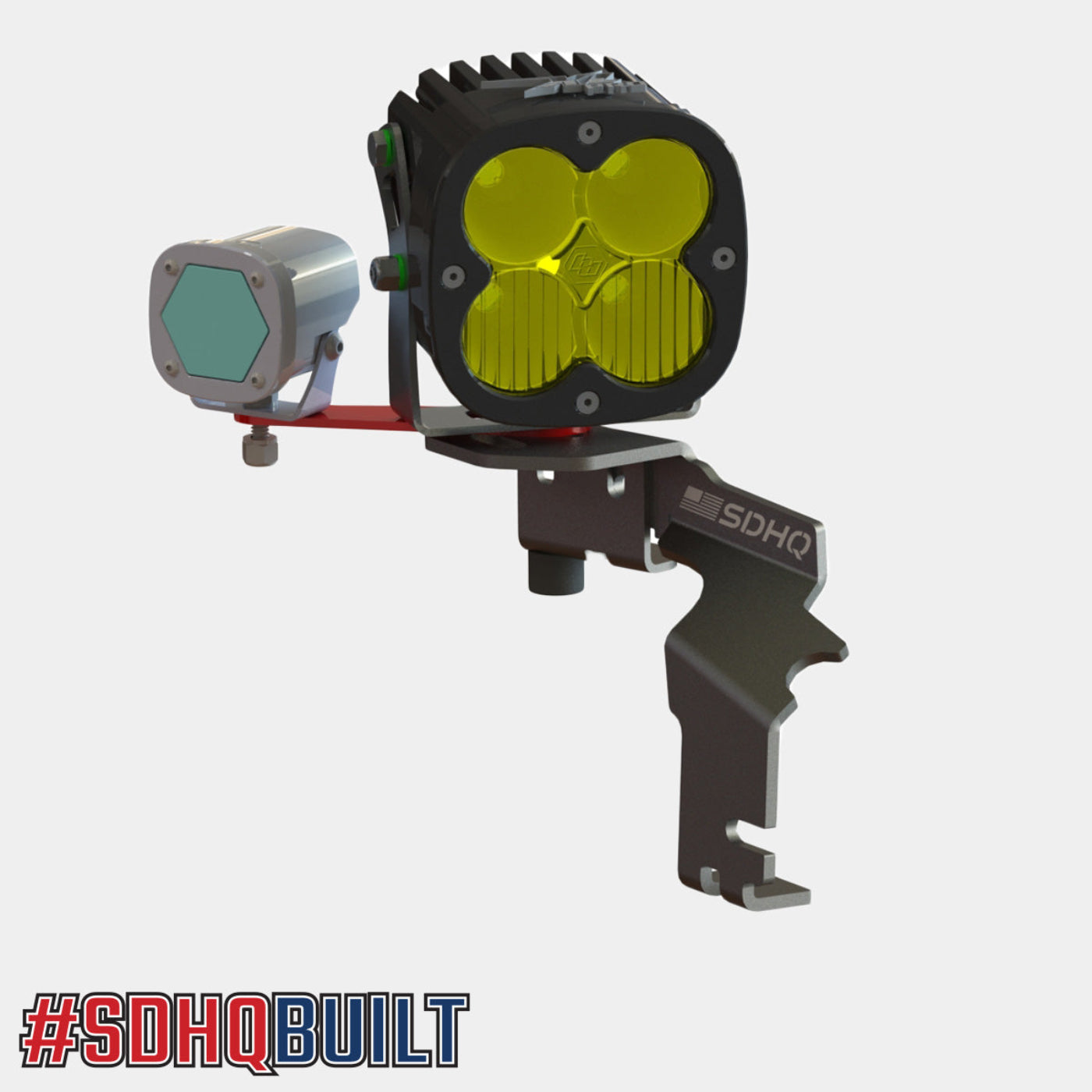 SDHQ Built A-Pillar Add A Light Mount Kit for Baja Designs XL Series Lights design on light 