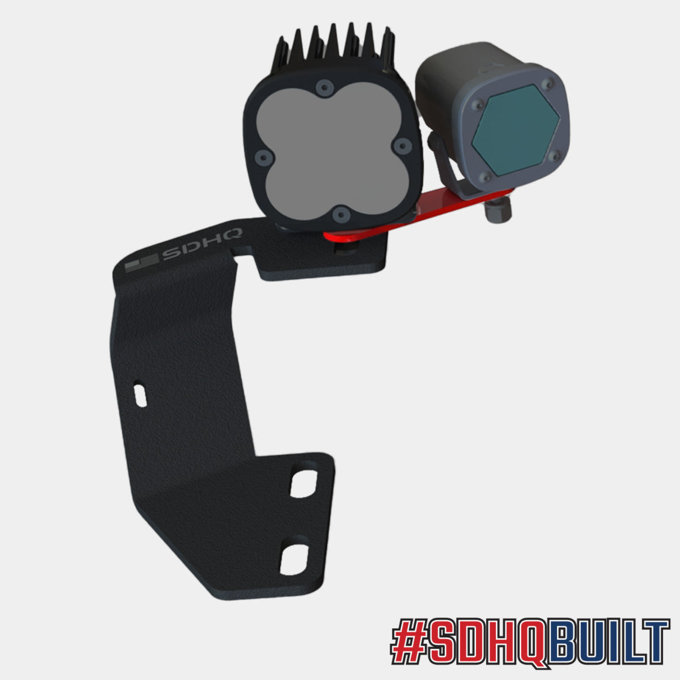 SDHQ Built A-Pillar Add A Light Mount Kit for Baja Designs Squadron Series Lights design with light 