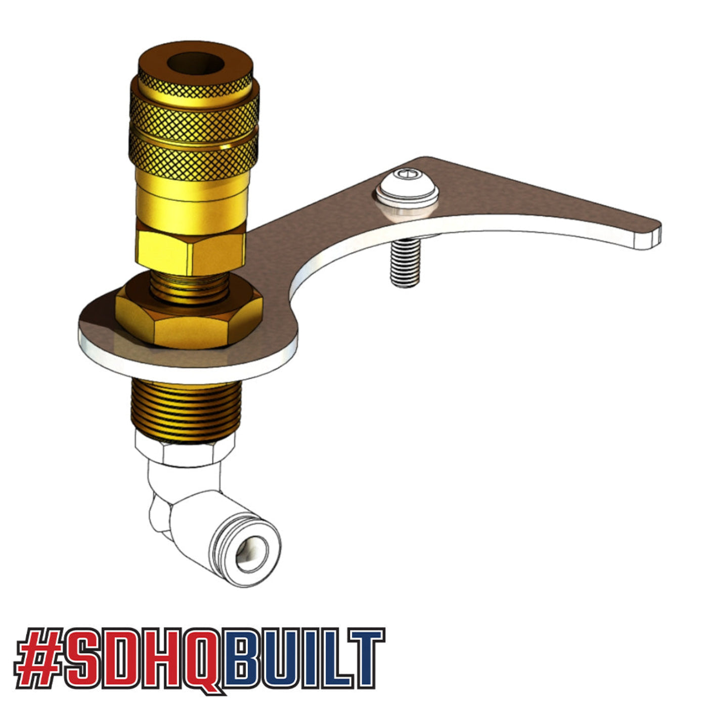 SDHQ Built ARB Compressor Vertical Air Chuck Mount design