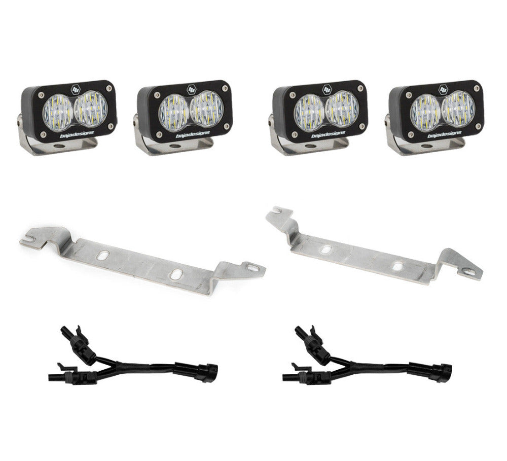 '22-23 Toyota Tundra Baja Designs S2 Sport OEM Fog Light Replacement Kit Display of Included Parts 