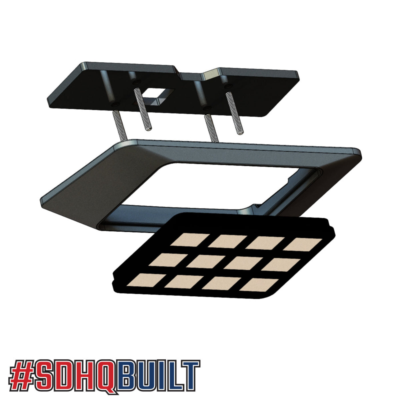 '21-24 Ford Bronco/Bronco Raptor SDHQ Built Switch-Pros RCR-FORCE-12 Keypad Mount design