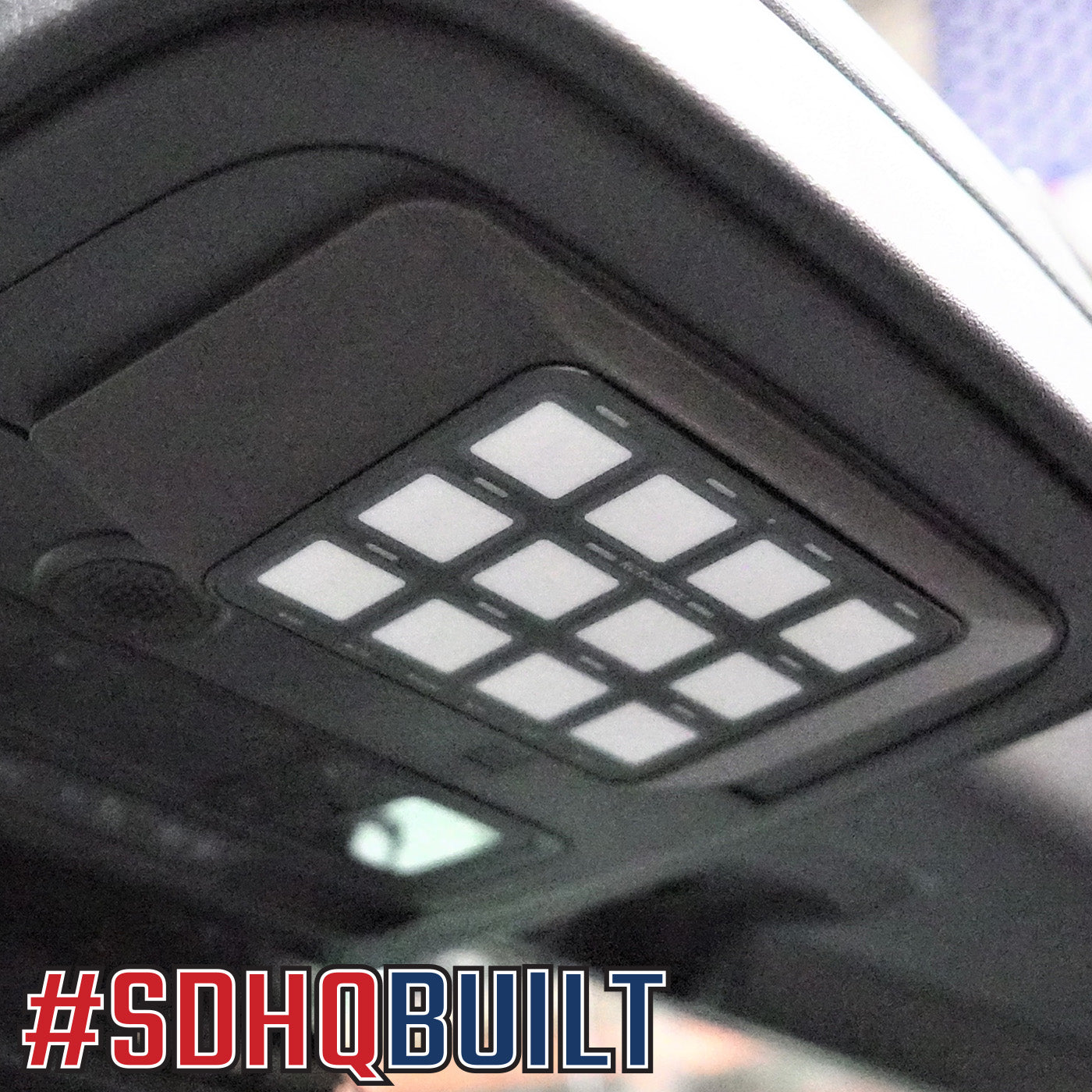 '21-24 Ford Bronco/Bronco Raptor SDHQ Built Switch-Pros RCR-FORCE-12 Keypad Mount installed 