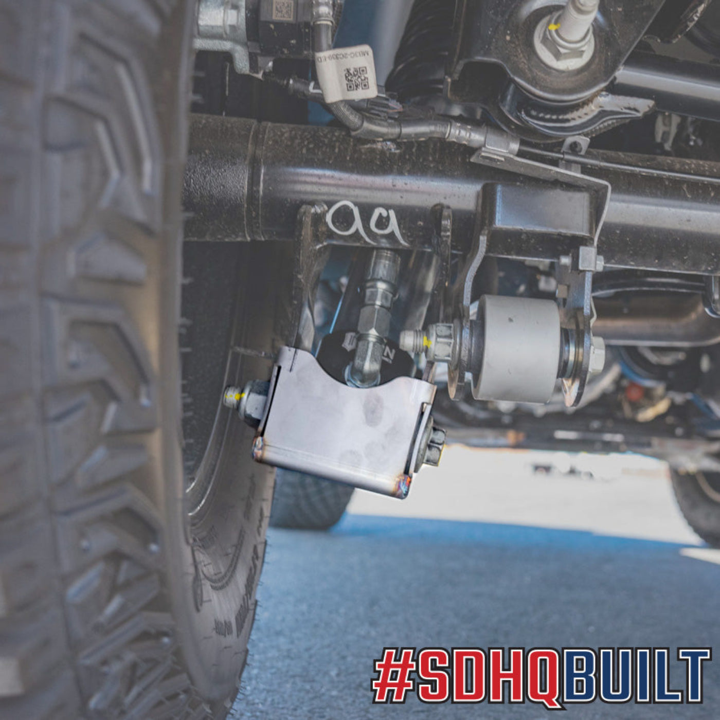 '21-25 Ford Bronco SDHQ Built Rear Shock Guards installed