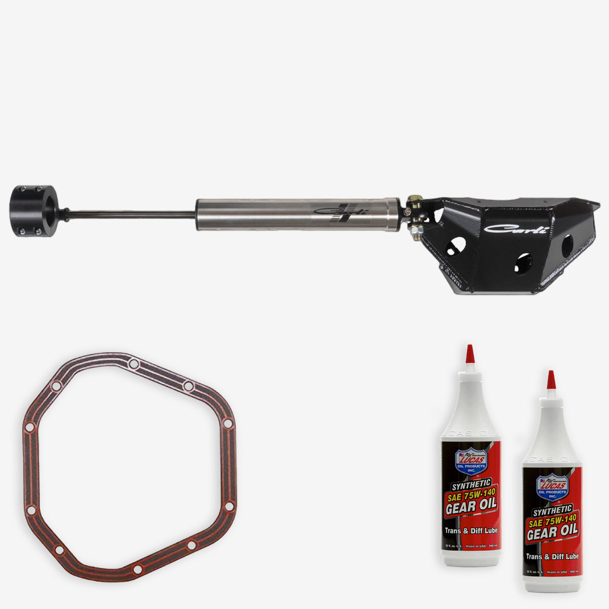 '05-22 Ford F-250/350 Carli Low Mount Steering Stabilizer Kit Display 