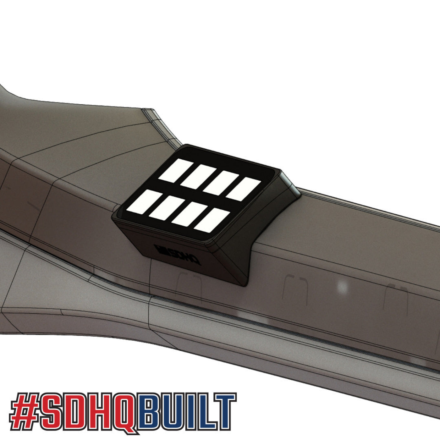 '21-24 Ford Raptor SDHQ Built Switch-Pros SP-9100 Flow Through Center Console Keypad Mount design