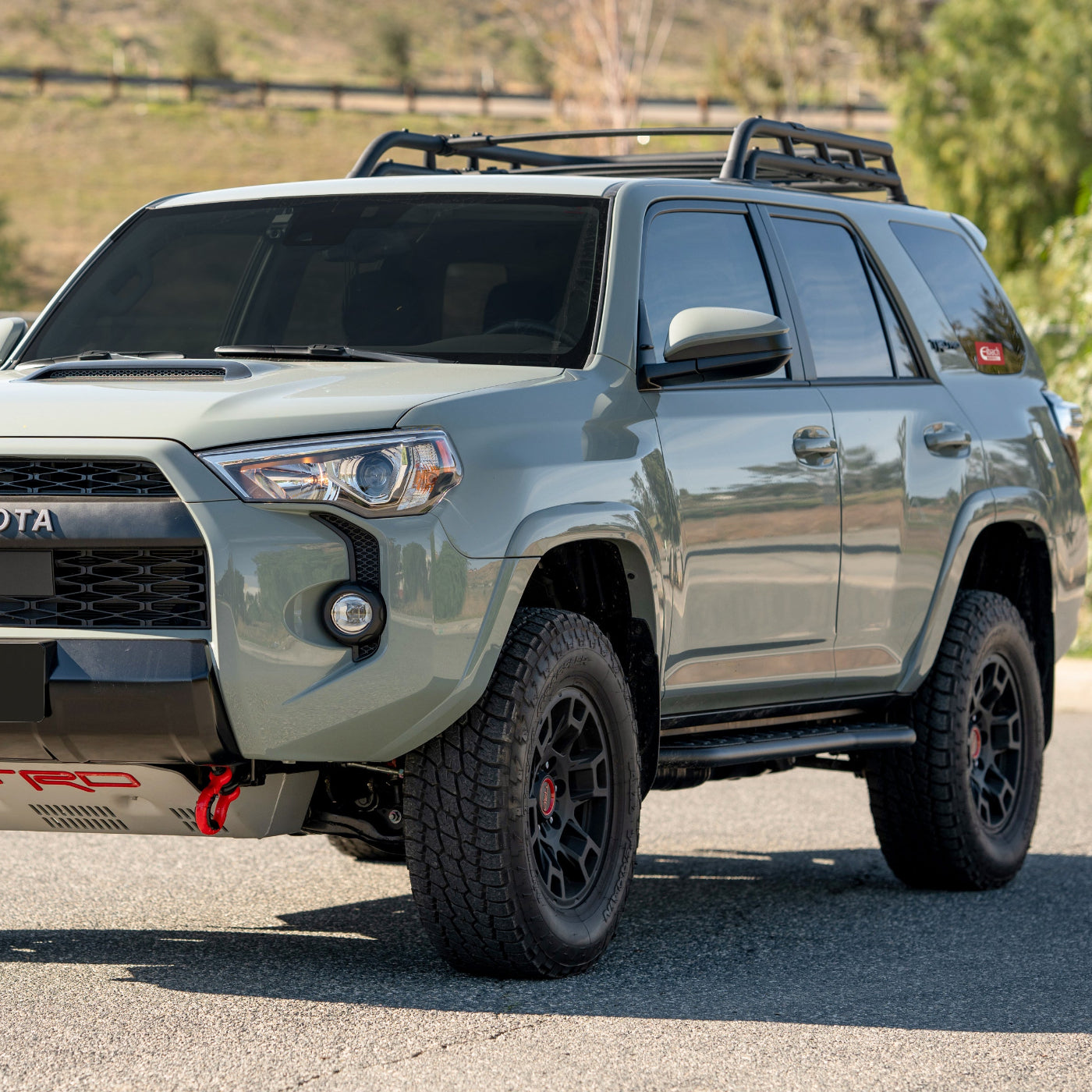 '21-22 Toyota 4Runner TRD Pro Eibach PRO-LIFT-KIT Front Springs Display on Vehicle 