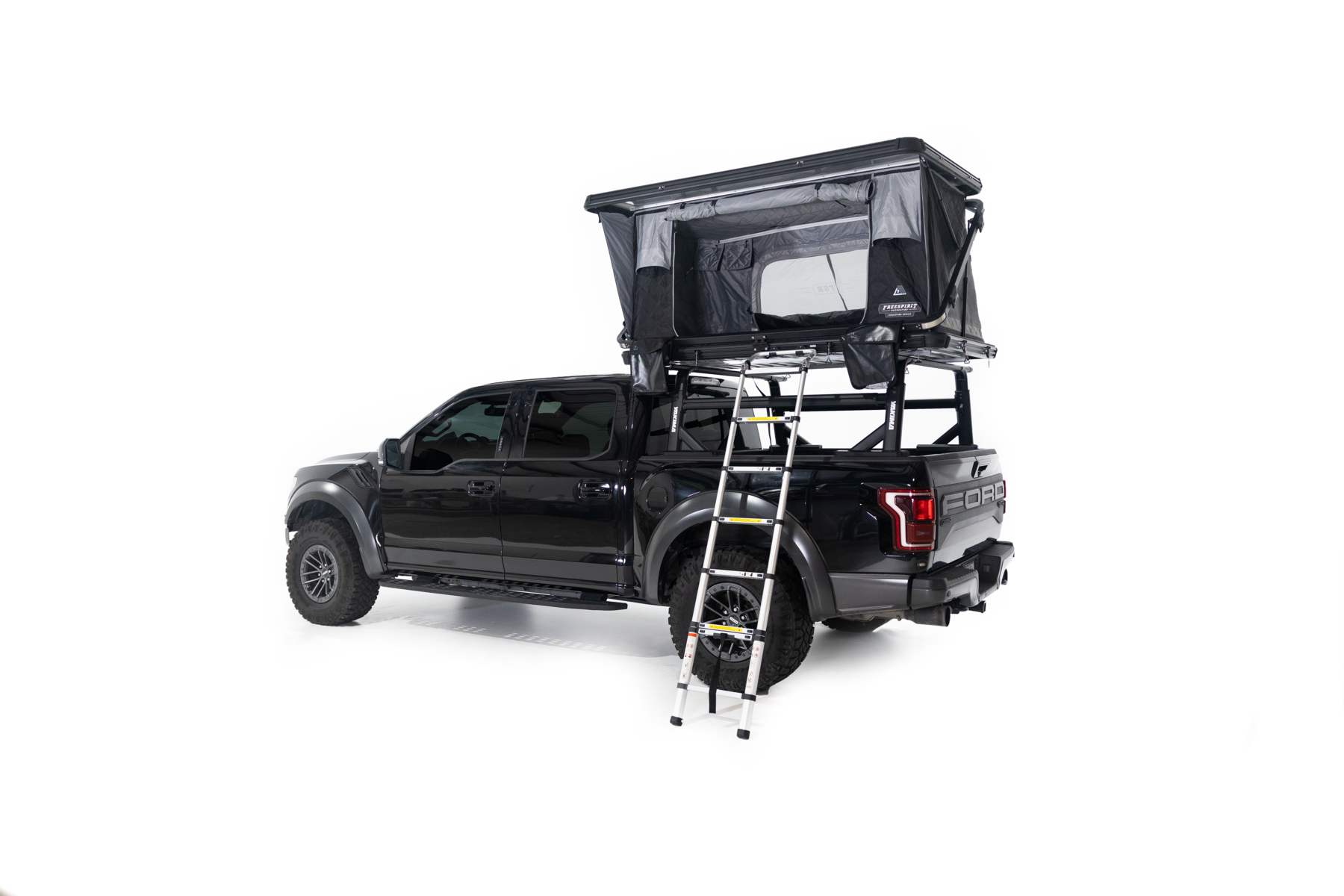 Evolution Series 55" Rooftop Tent Display on Vehicle 