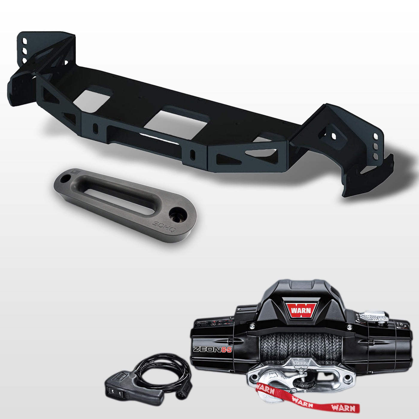 '14-23 Lexus GX460 "Build Your Own" SDHQ Built Winch Mount design with winch and fairlead