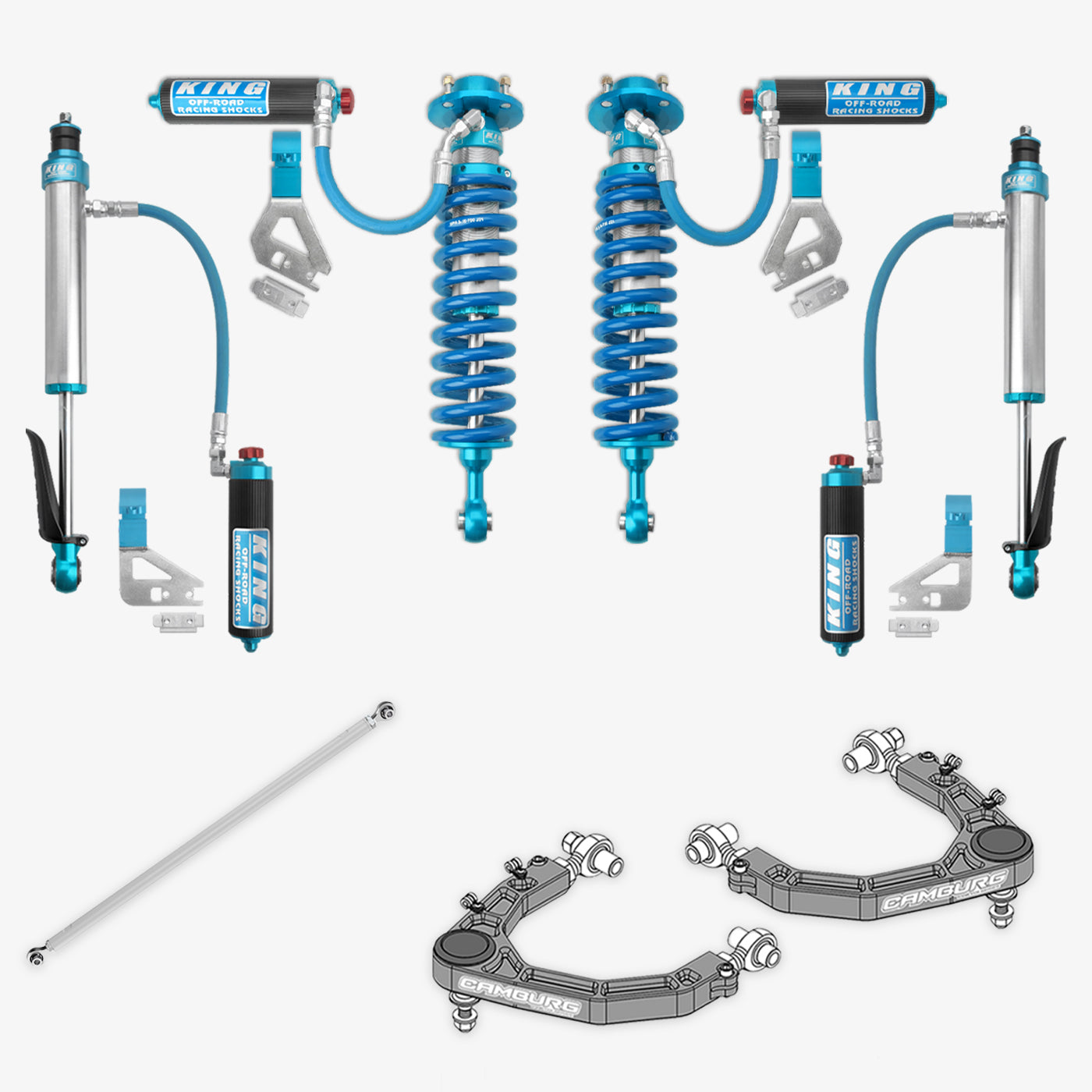 '22-23 Toyota Tundra King 2.5 RR Coilovers & Rear Shocks w/ Upper Arms & Trailing Arm Combo Kit