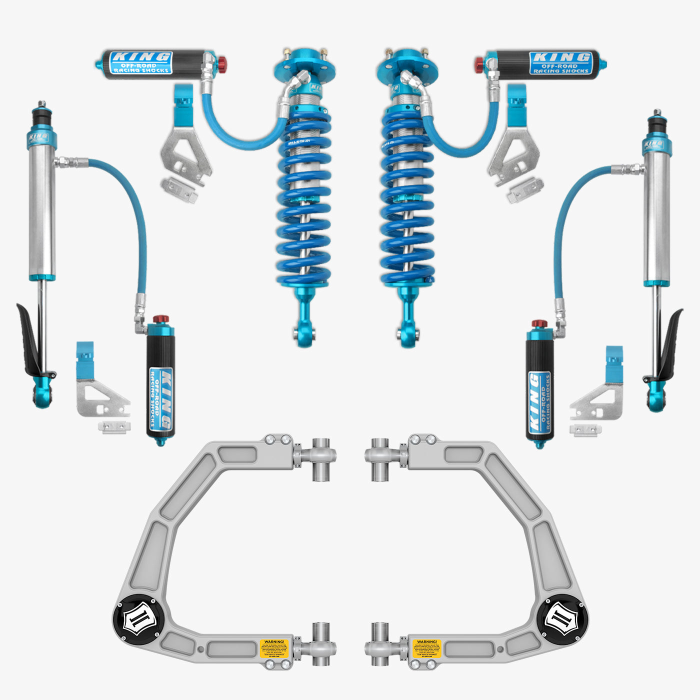 '22-23 Toyota Tundra King 2.5 RR Coilovers & Rear Shocks w/ Upper Arms & Trailing Arm Combo Kit parts