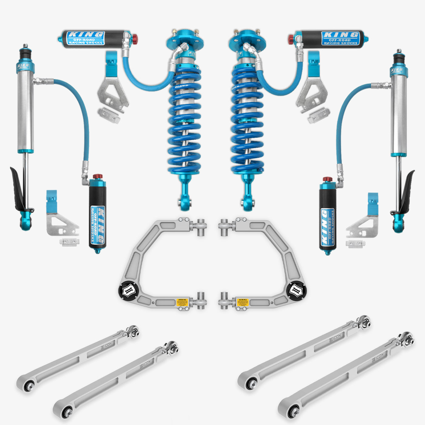 '22-23 Toyota Tundra King 2.5 RR Coilovers & Rear Shocks w/ Upper Arms & Trailing Arm Combo Kit parts