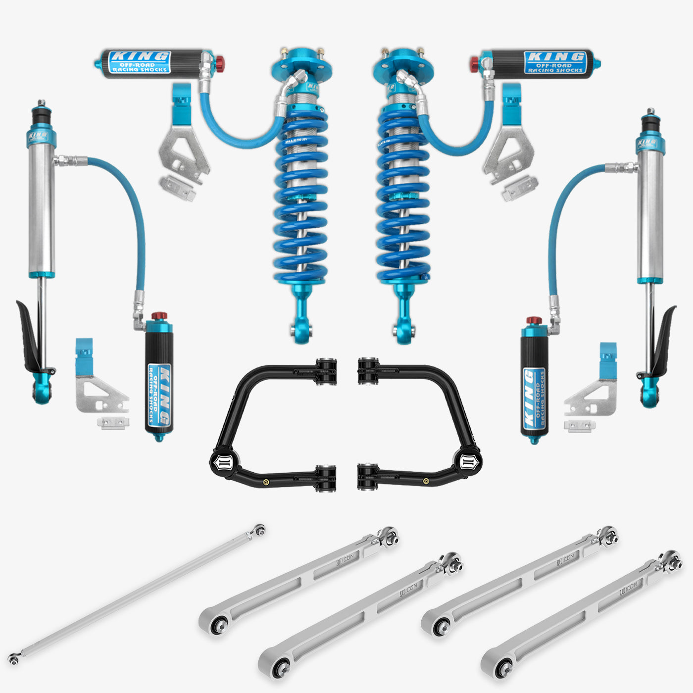 '22-23 Toyota Tundra King 2.5 RR Coilovers & Rear Shocks w/ Upper Arms & Trailing Arm Combo Kit