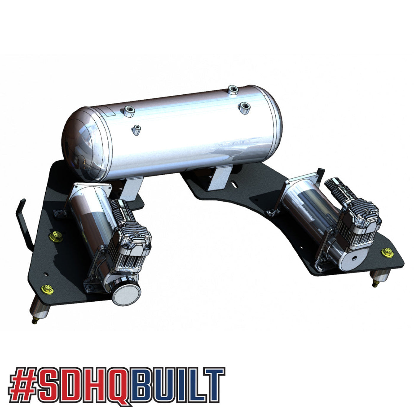 '10-25 Ram 2500/3500 SDHQ Built Under Bed Air Compressor Mount design