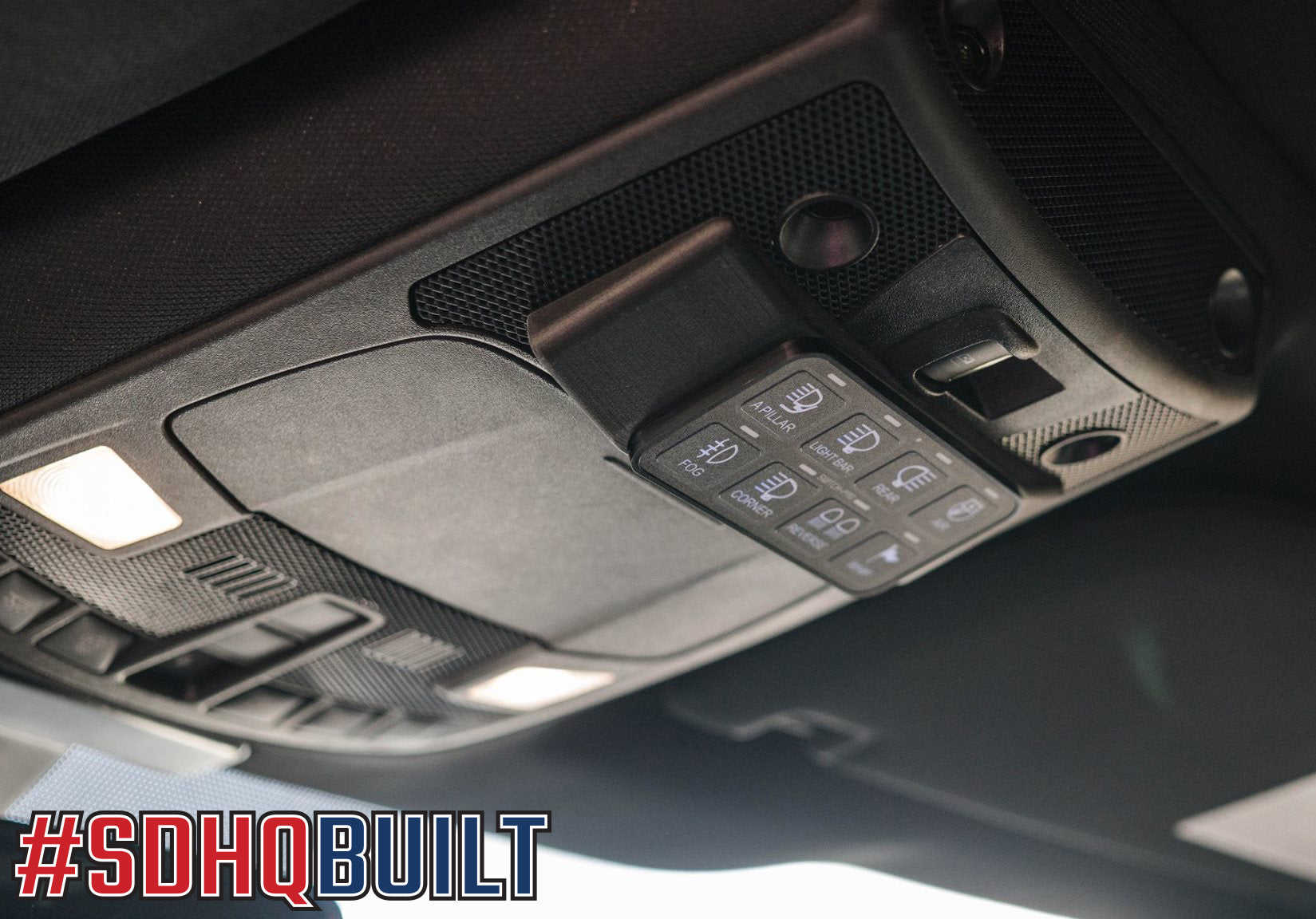 '15-20 Ford F-150 SDHQ Built Switch-Pros SP-9100 Keypad Mount display