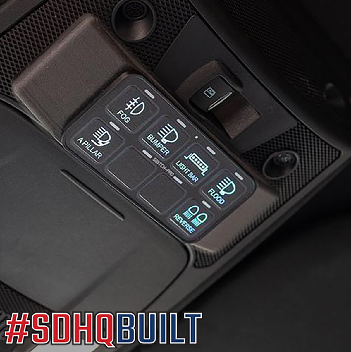 '17-20 Ford Raptor SDHQ Built Switch-Pros SP-9100 Keypad Mount