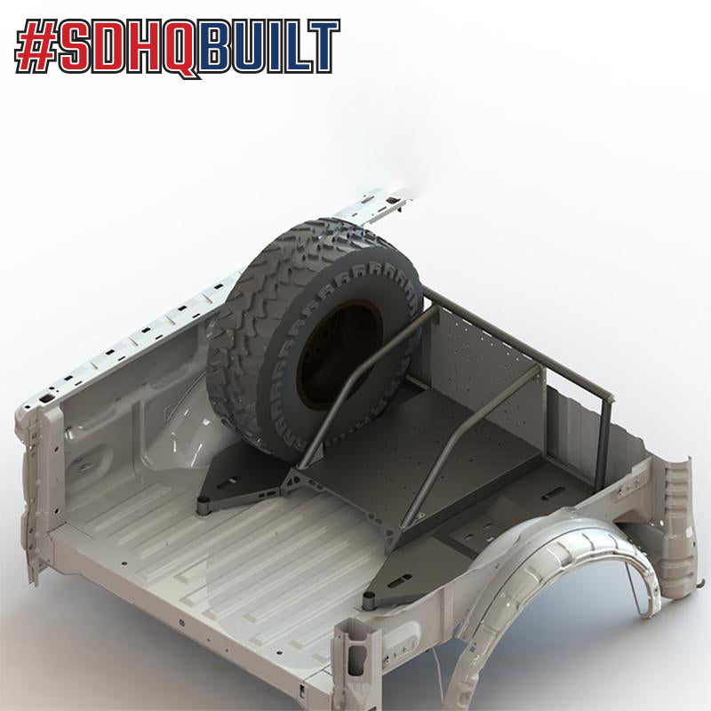 '17-24 Ford Raptor SDHQ Built In Bed Chase Rack