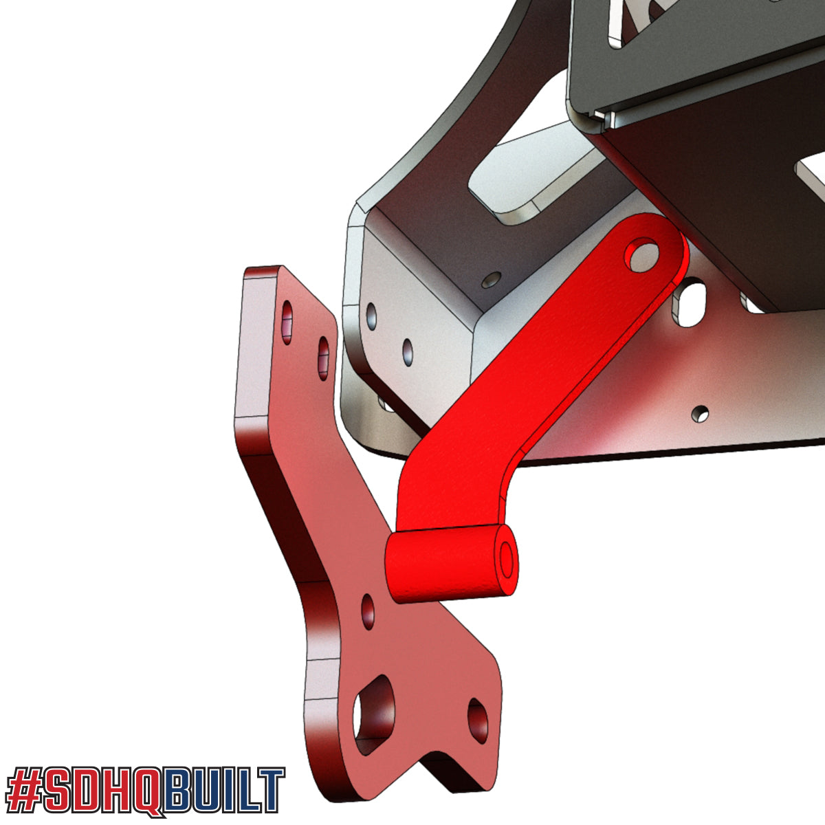 '10-23 Toyota 4Runner SDHQ Built Winch Mount Support Bracket Upgrade Kit design