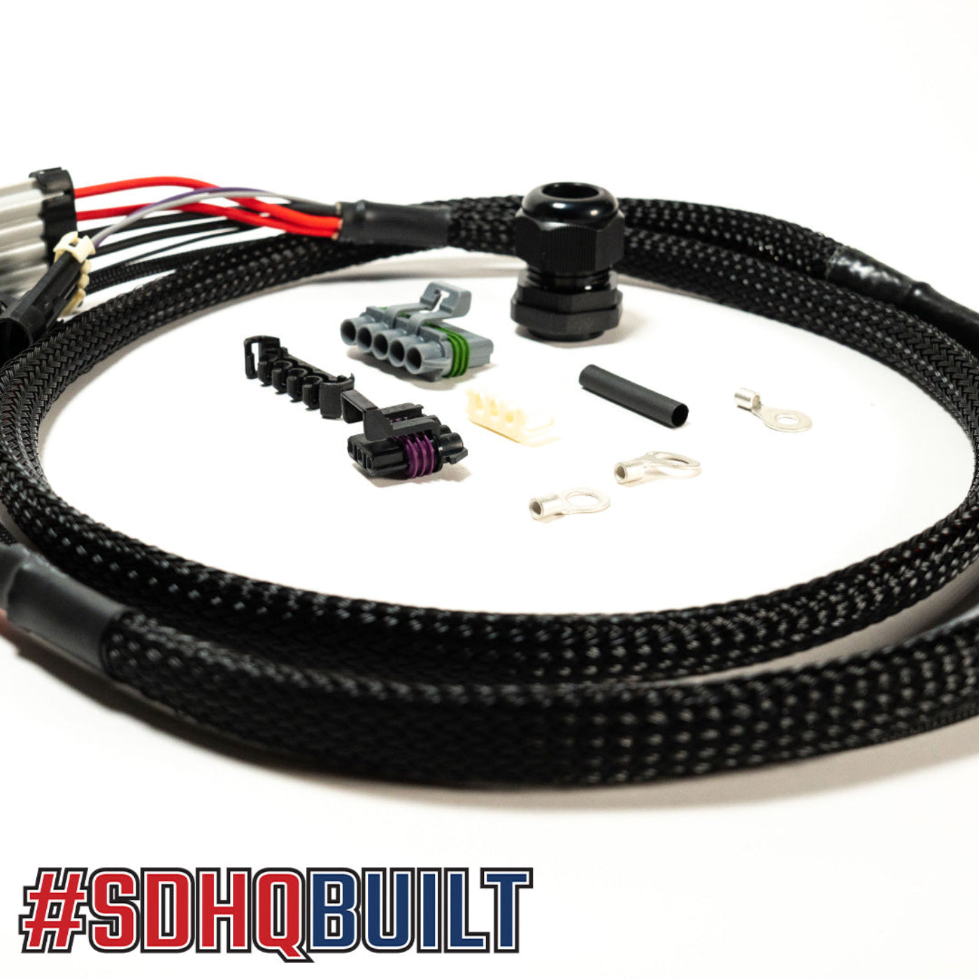 SDHQ ARB Twin Extension Harness display of included parts 