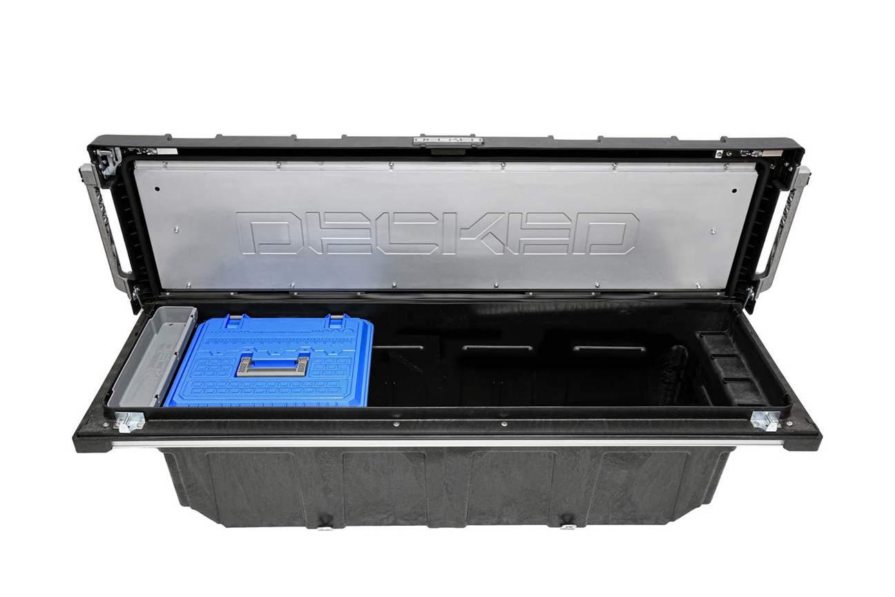 Truck Tool Box By Decked Display of Included Parts 