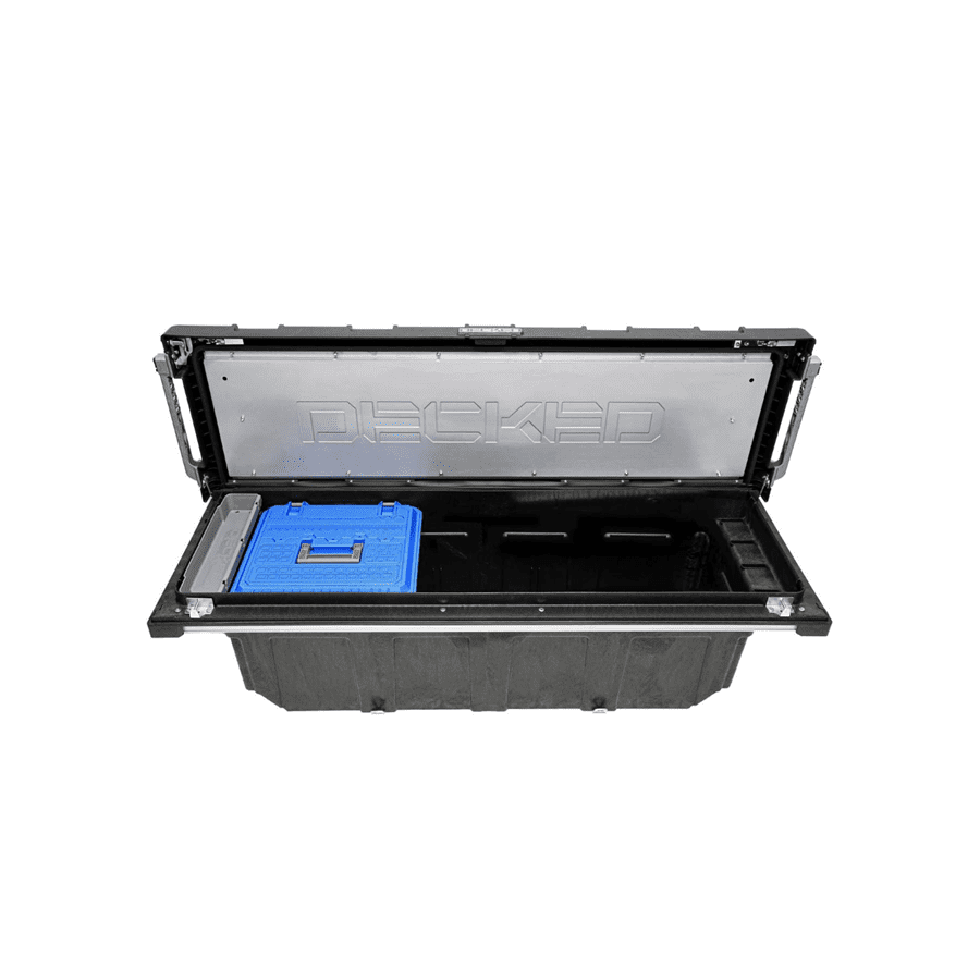 Truck Tool Box By Decked Display of Included Parts 