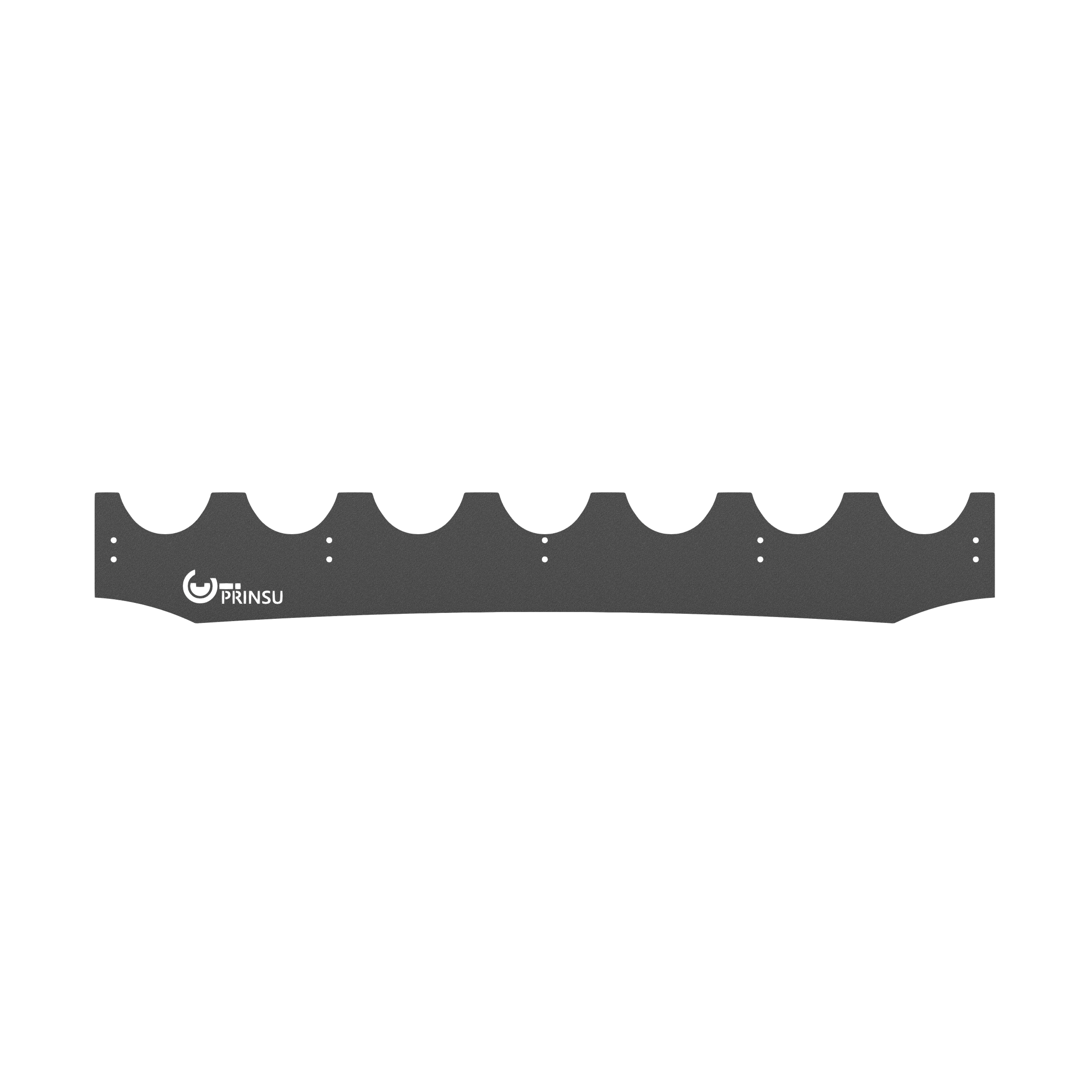 LP4 Replacement Roof Rack Wind Deflector Prinsu Designs (front view)