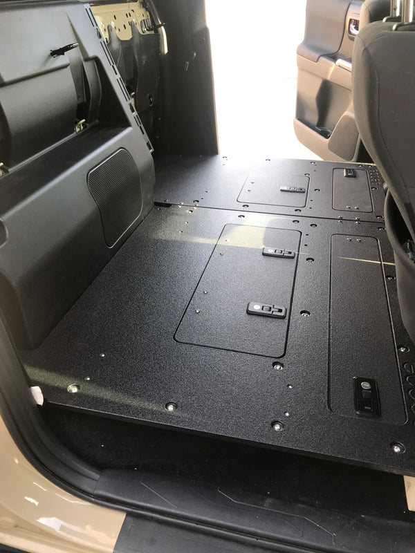'05-23 Toyota Tacoma Double Cab 2nd Row Seat Delete Keeping Factory Back Wall Display in Vehicle 