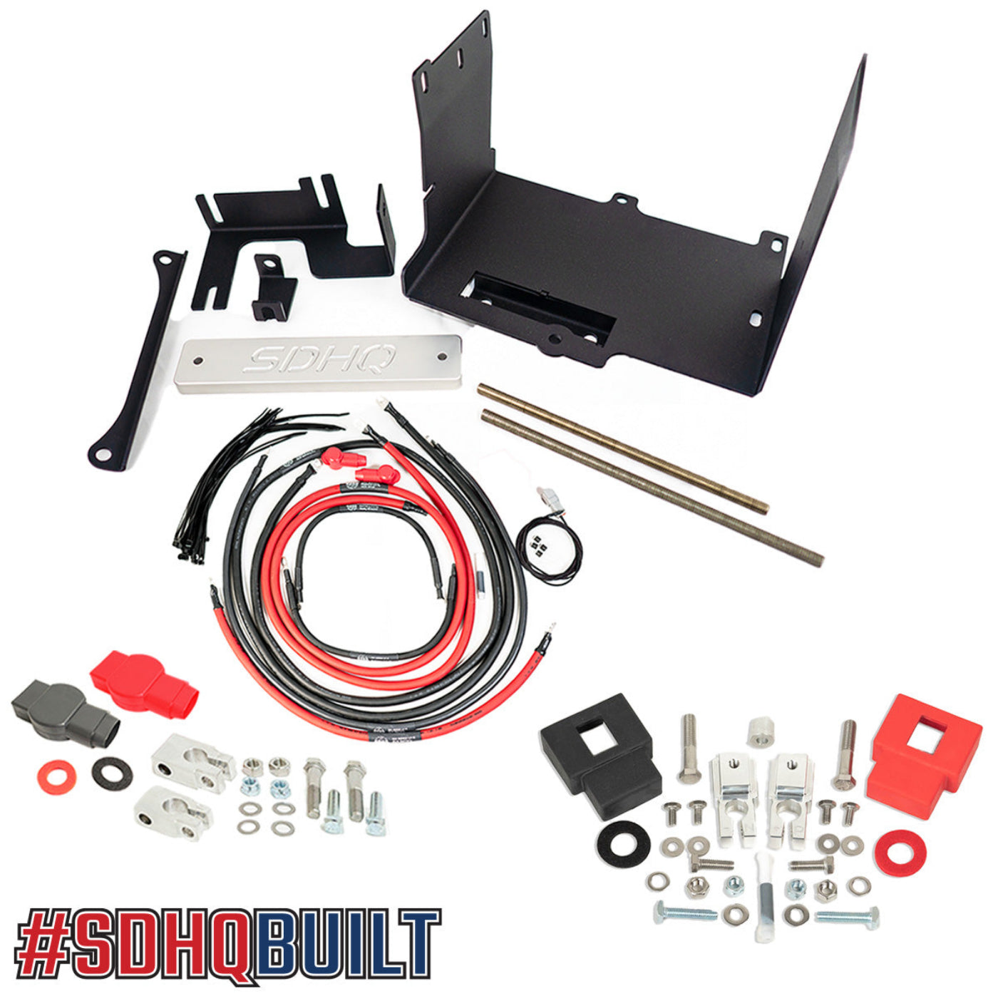 '10-24 Toyota 4Runner SDHQ Built "Build your Own" Dual Battery Kit display of included components