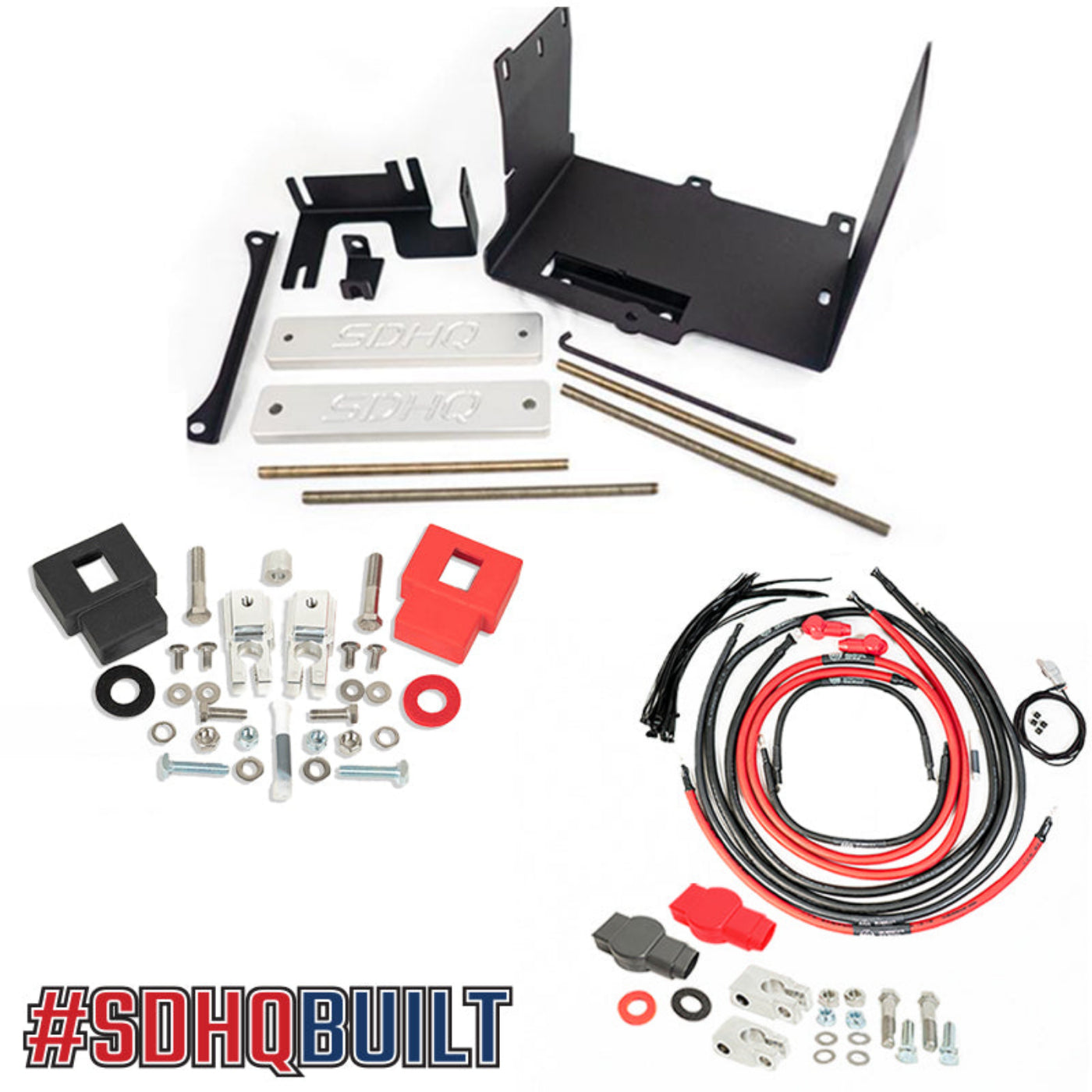 '10-24 Toyota 4Runner SDHQ Built "Build your Own" Dual Battery Kit display of included components