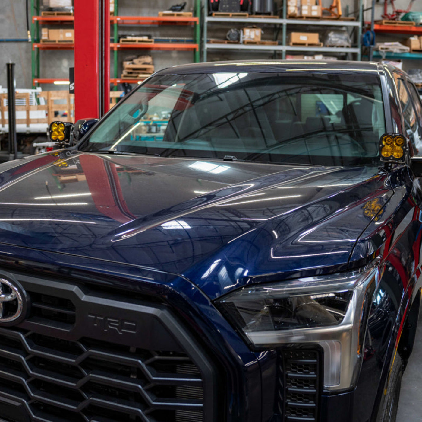 '22-26 Toyota Tundra SDHQ Built A-Pillar Light Mounts installed 