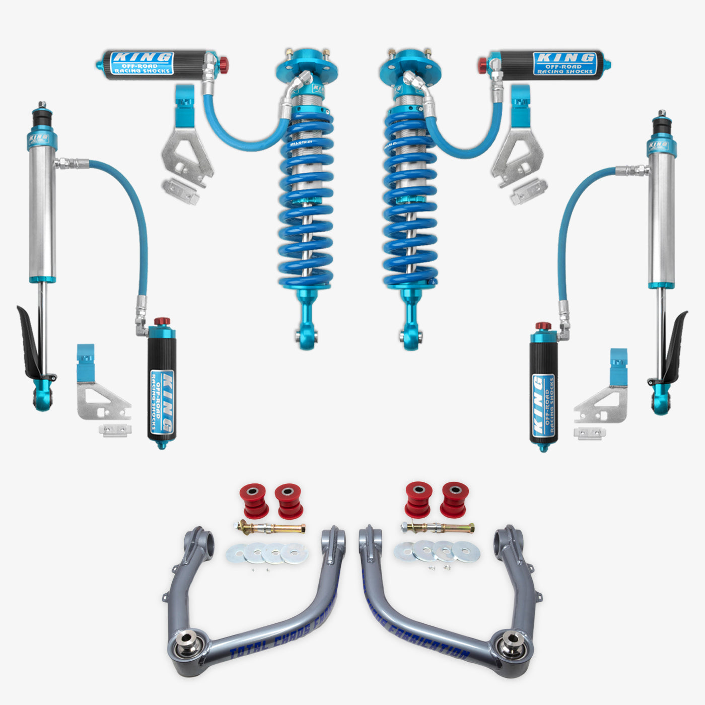 '22-23 Toyota Tundra King 2.5 RR Coilovers & Rear Shocks w/ Upper Arms & Trailing Arm Combo Kit