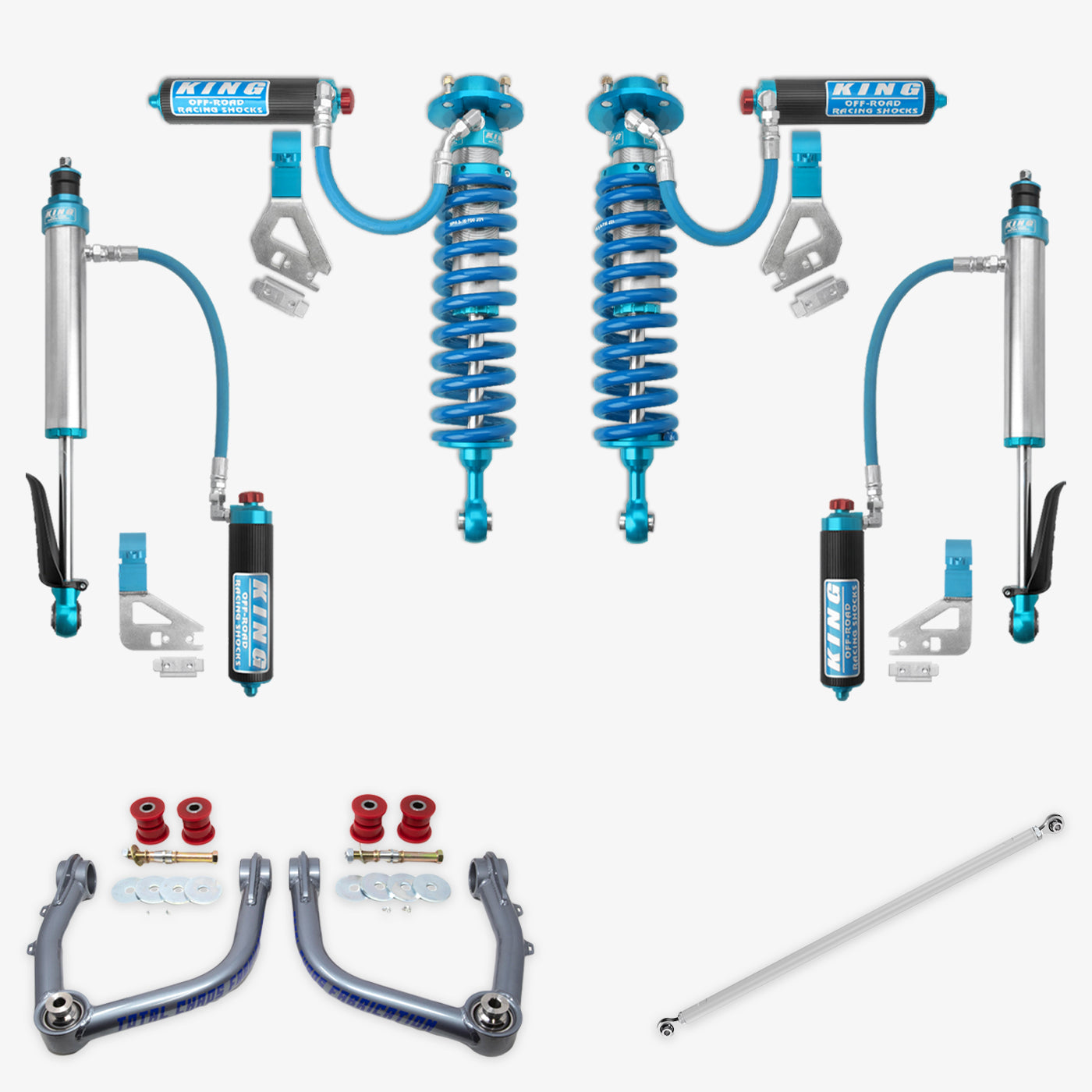 '22-23 Toyota Tundra King 2.5 RR Coilovers & Rear Shocks w/ Upper Arms & Trailing Arm Combo Kit