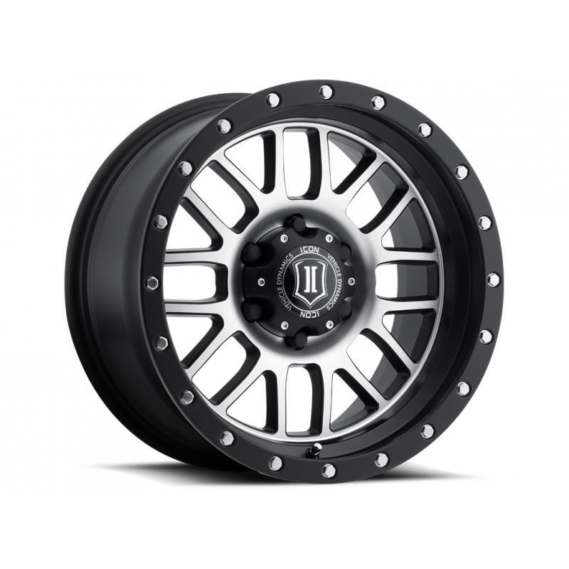 Alpha 17" Wheel Icon Alloys satin w/machine finish display