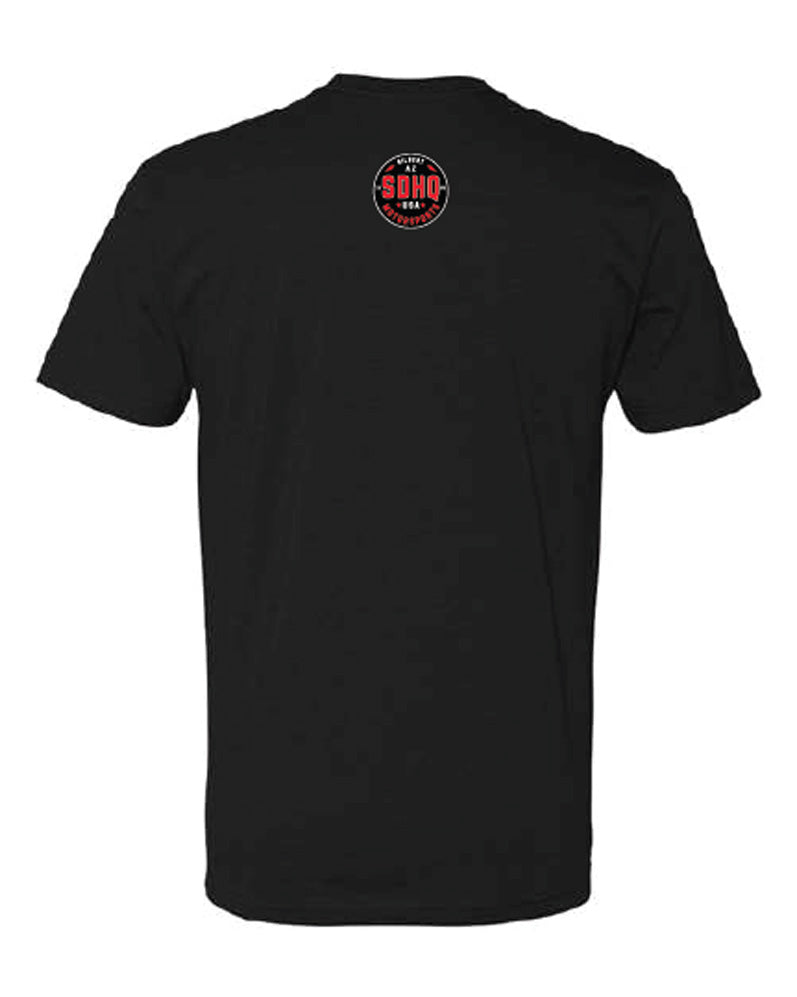 SDHQ Motorsports State 48 Outline T-Shirt - Black