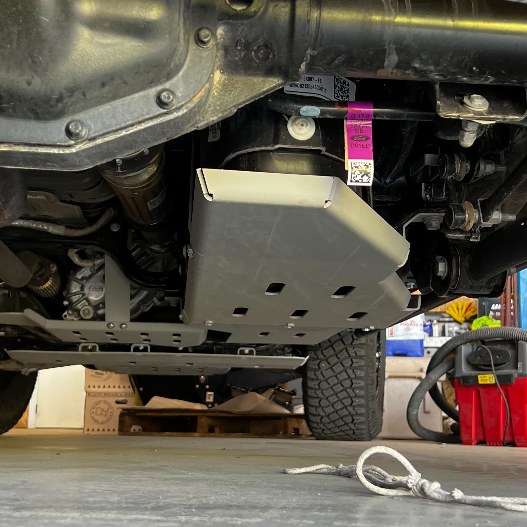 '22 Ford Bronco CBI Off-Road Gas Skid Plate Display on Vehicle 