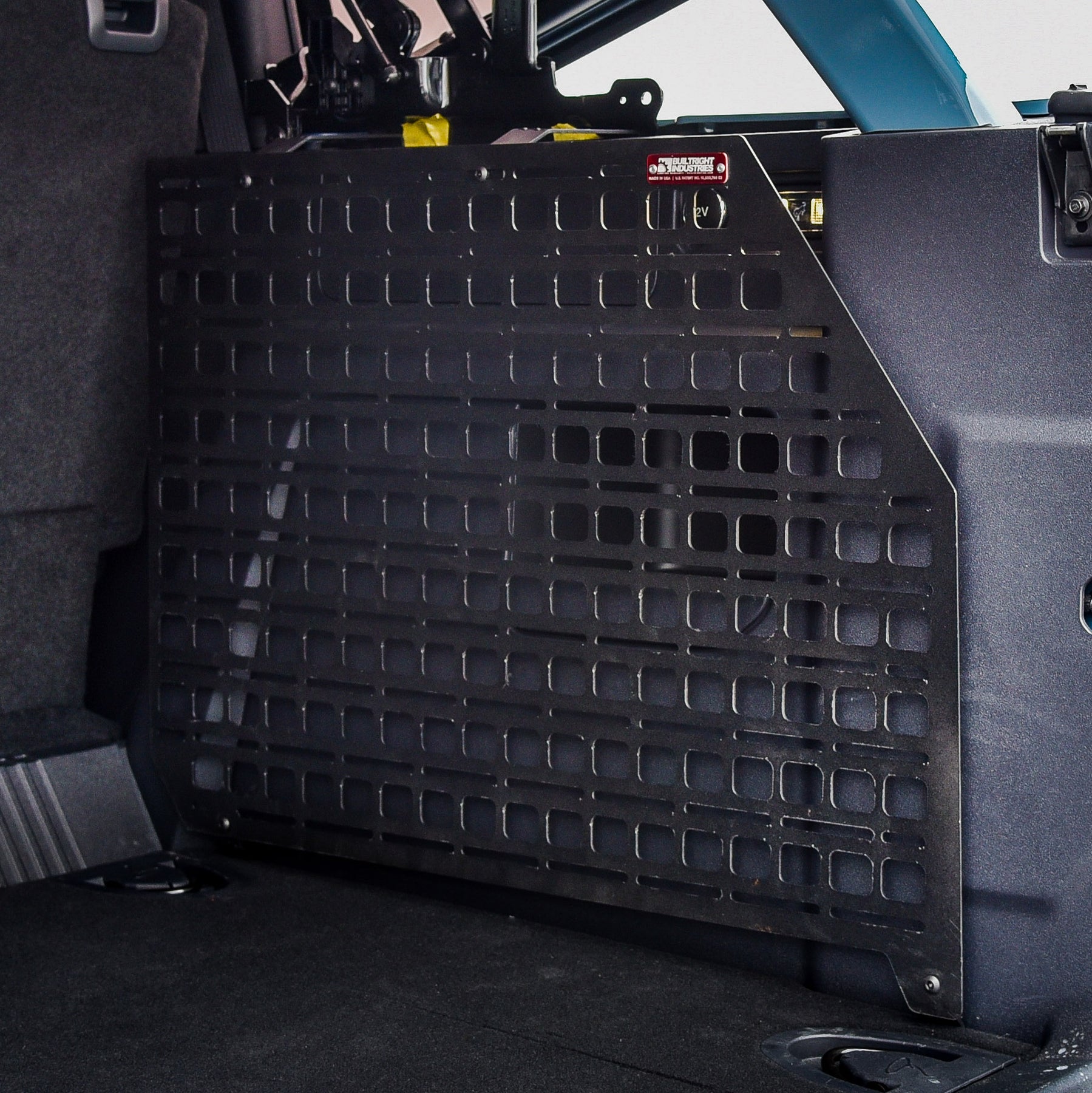 '21-24 Ford Bronco 4-Door Builtright Industries Molle Compatible Cargo Single Panel-Driver/Passenger Side Display in Vehicle 