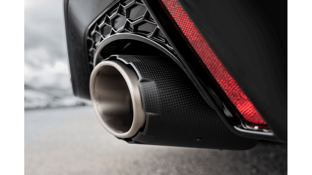 Akrapovic 20+ Audi RS6 Avant (C8) Evolution Line Cat Back (Titanium) - close-up