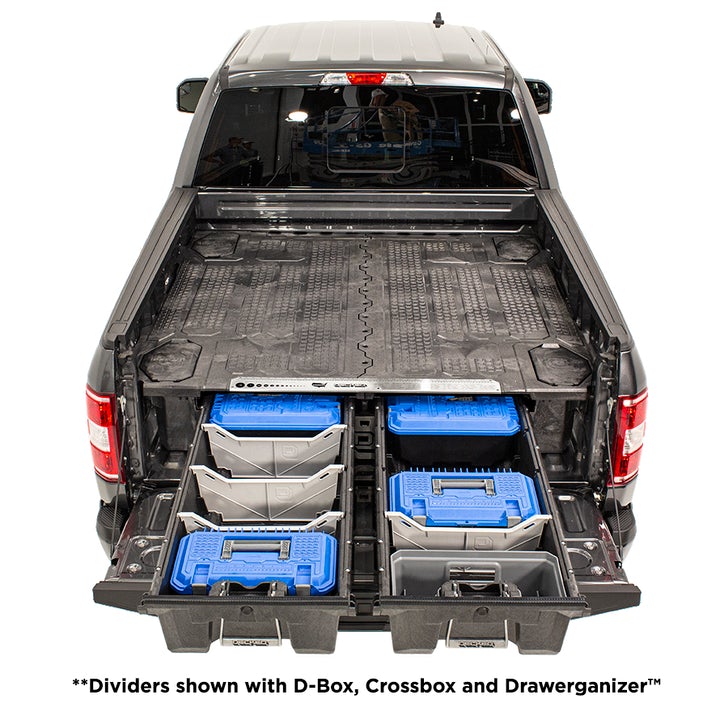 Decked Drawer Dividers - Full Size Truck Display in Vehicle 