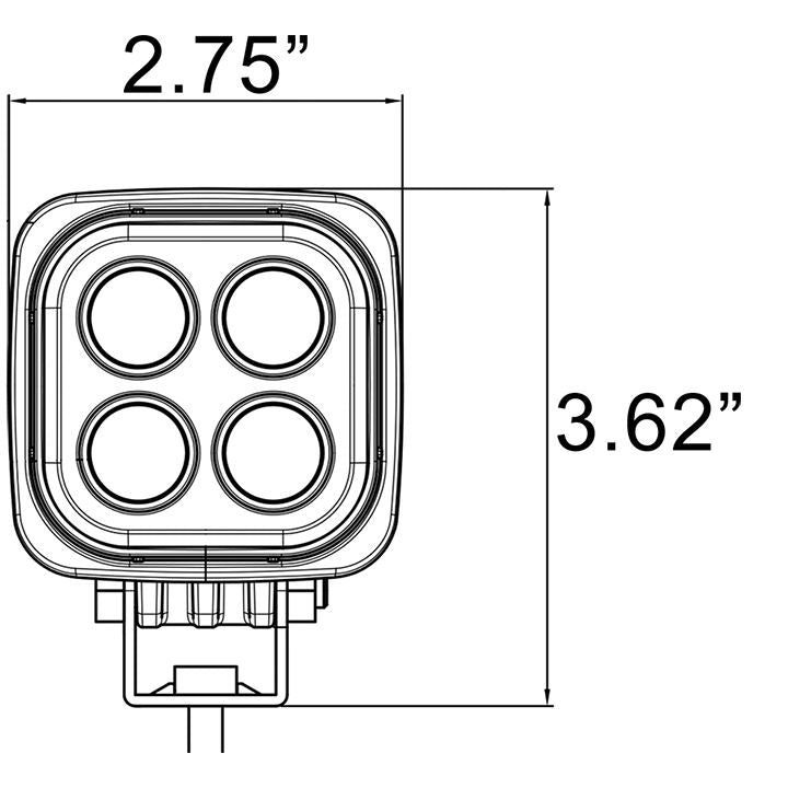 Dura Mini LED Light 60° Lighting Vision X design