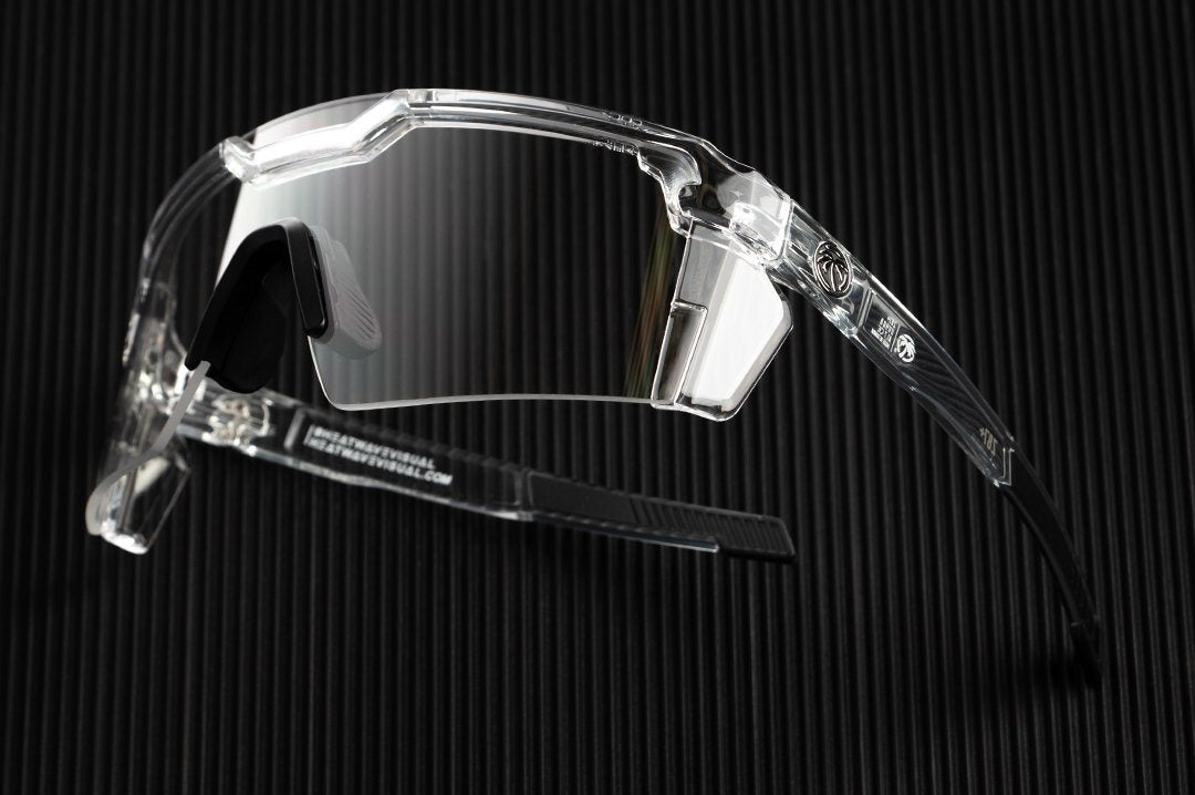 Future Tech Clear Frame Sunglasses - Clear Lens Sunglasses Heatwave