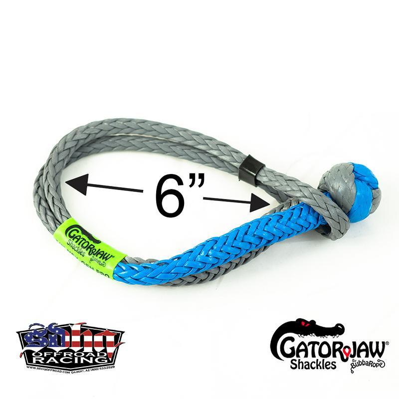 3/8" Gator Jaw NEXGEN PRO Synthetic Shackle Blue and Gray Diameter  