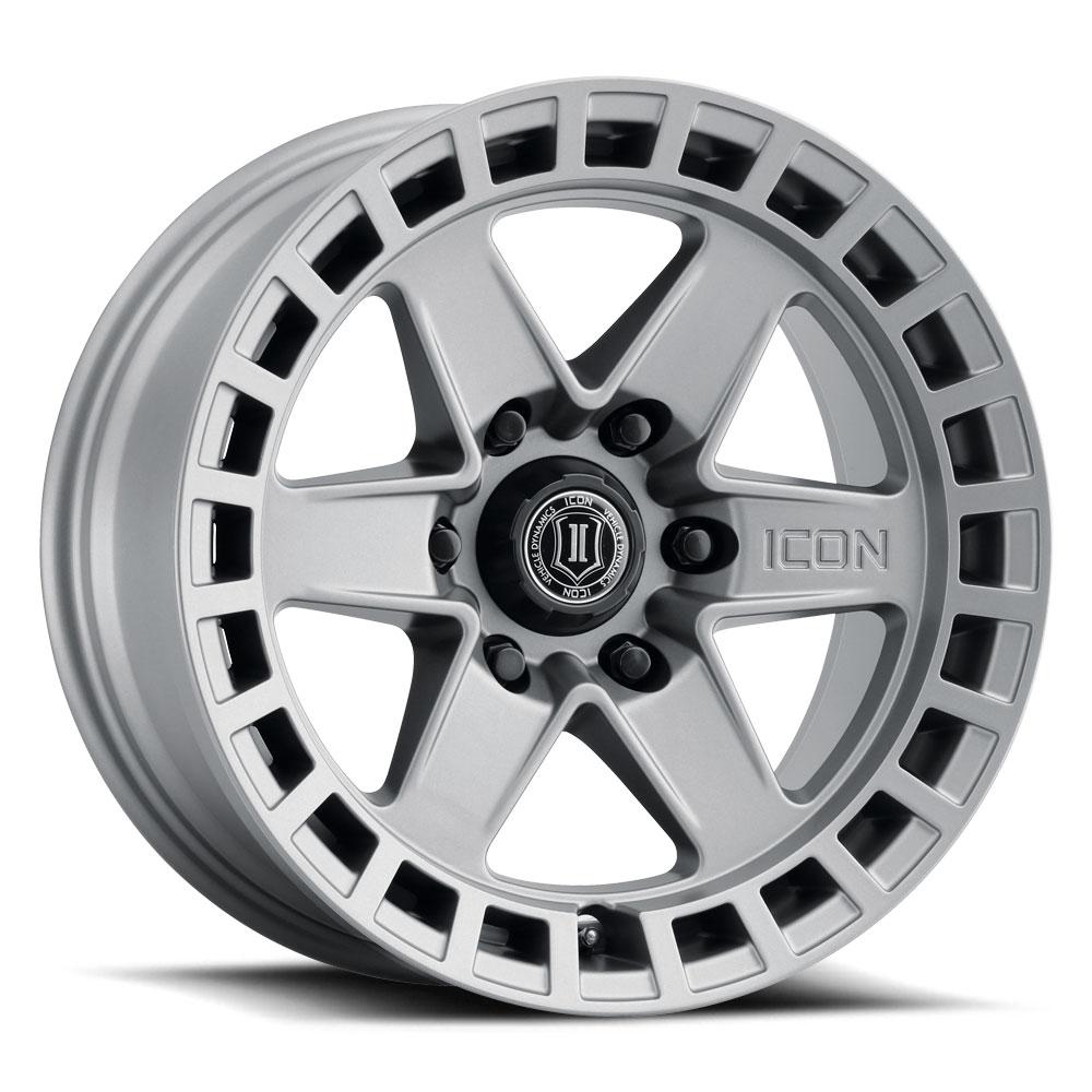 17" Raider Wheel Icon Alloys Silver display