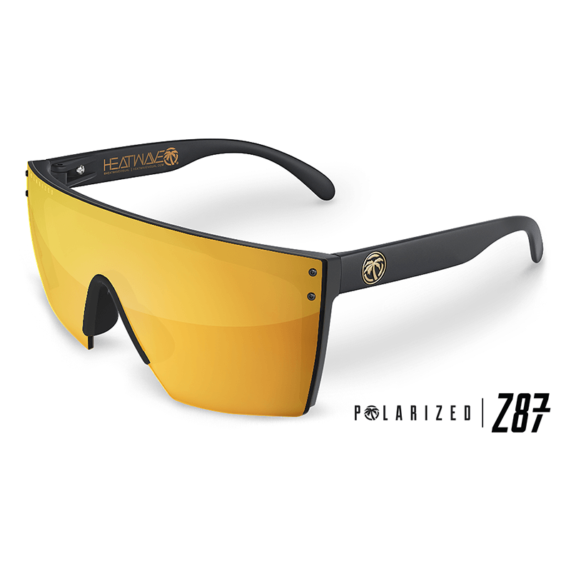 Lazer Face Series Z.87 Gold Rush Sunglasses-Polarized Sunglasses Heatwave Standard Frame No Side Shields 