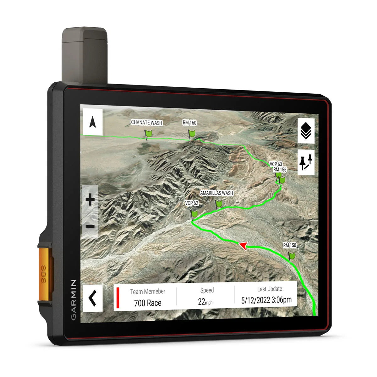 Baja Chase Edition Off-Road Chase Navigator display