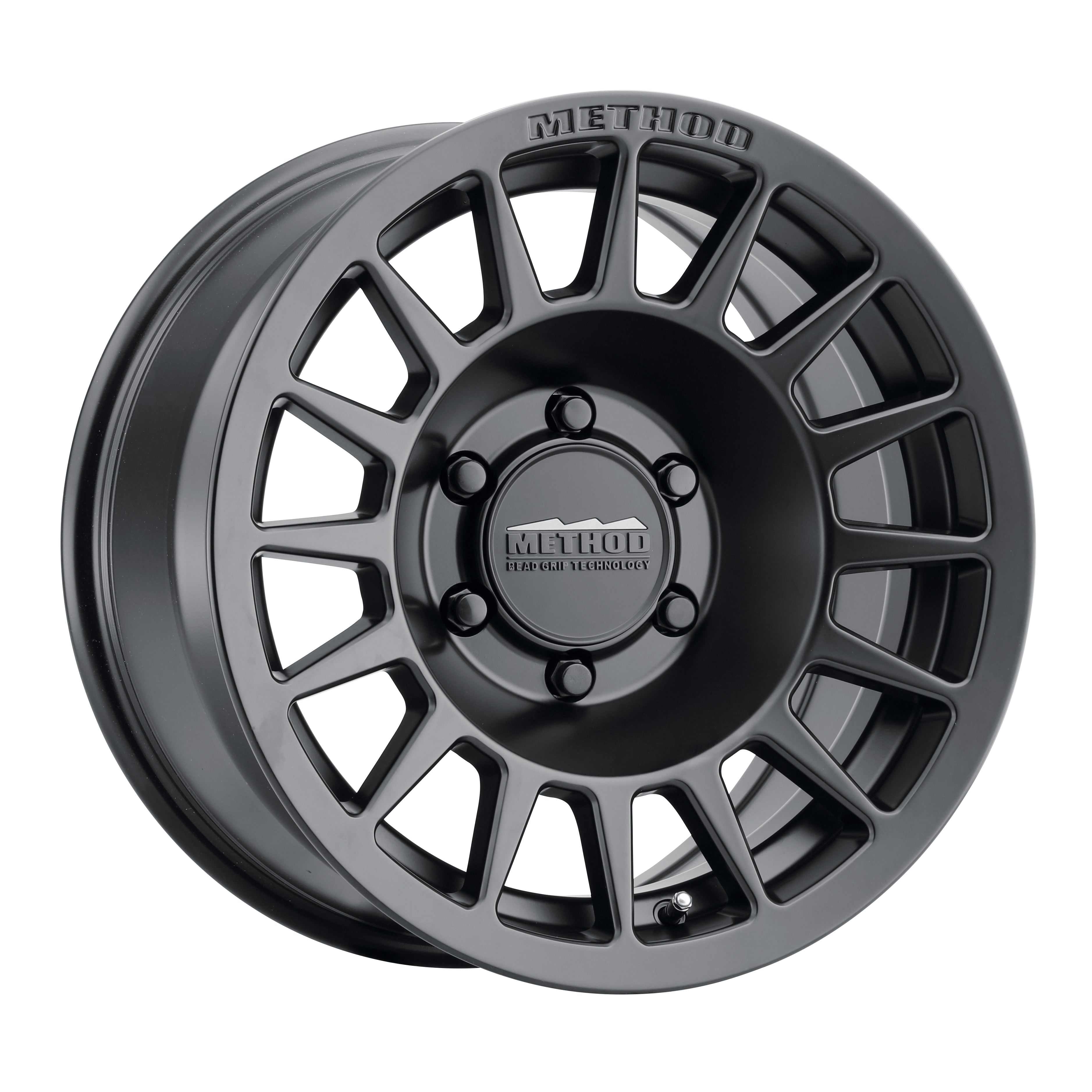 707 Bead Grip Trail Series Matte Black Wheels Method display