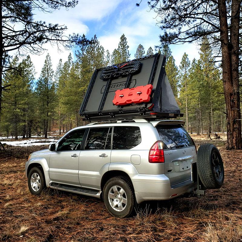 Odyssey Series Hard Top 55" Roof Top Tent w/ Black Top Roof Top Tent Freespirit Recreation display