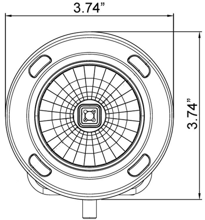 Optimus Series Round LED Light Lighting Vision X design