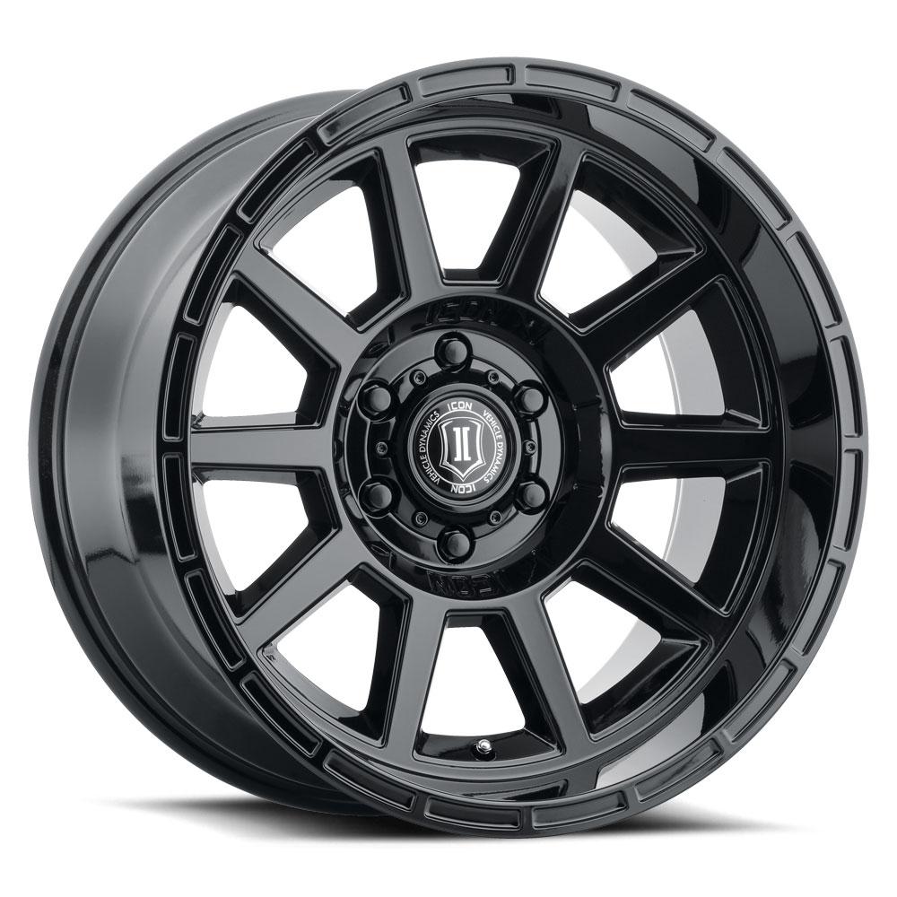 Recoil 20" Gloss Black Wheels Icon Alloys display