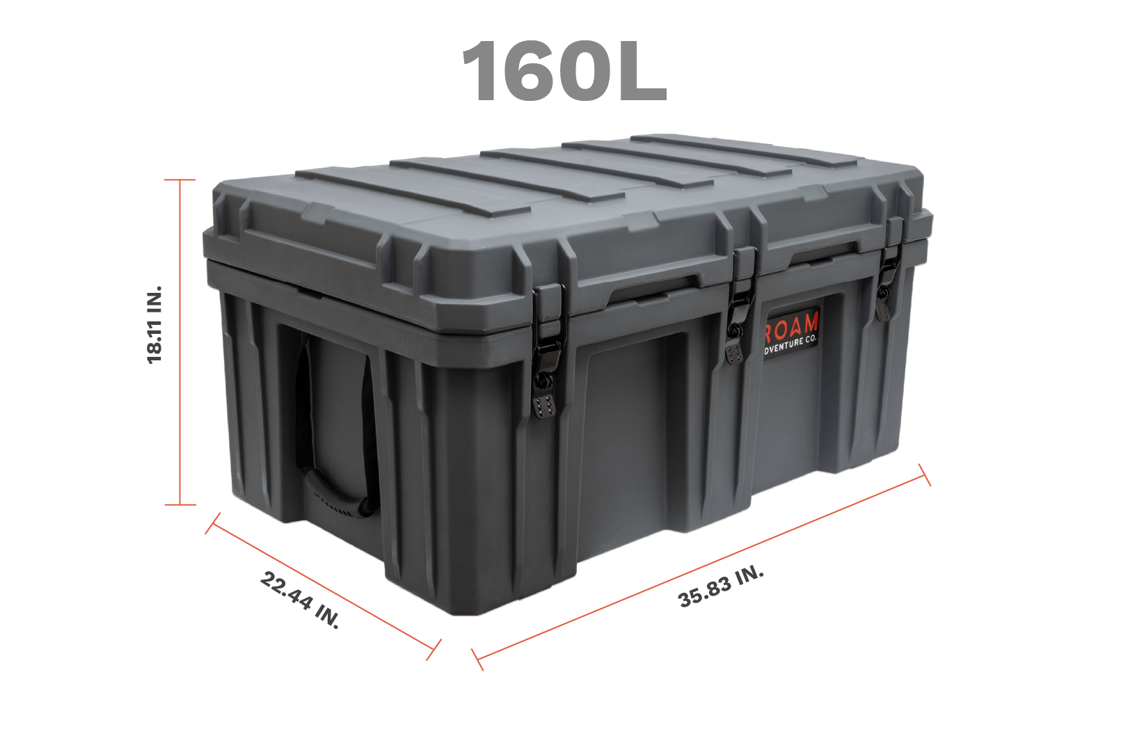 Roam 160L Rugged Case Roam Adventure Co. design